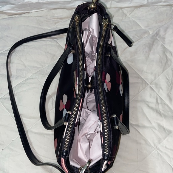 RARE like new Kate Spade Medium Satchel Handbag Dawn Dusk Buds Floral Print - Picture 12 of 16